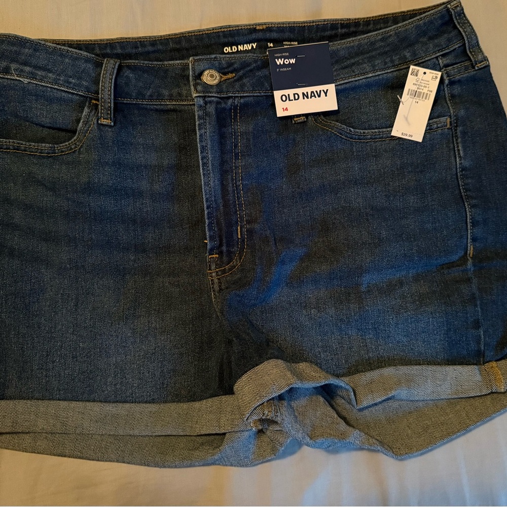 Old Navy Blue Denim Rolled-Hem Shorts